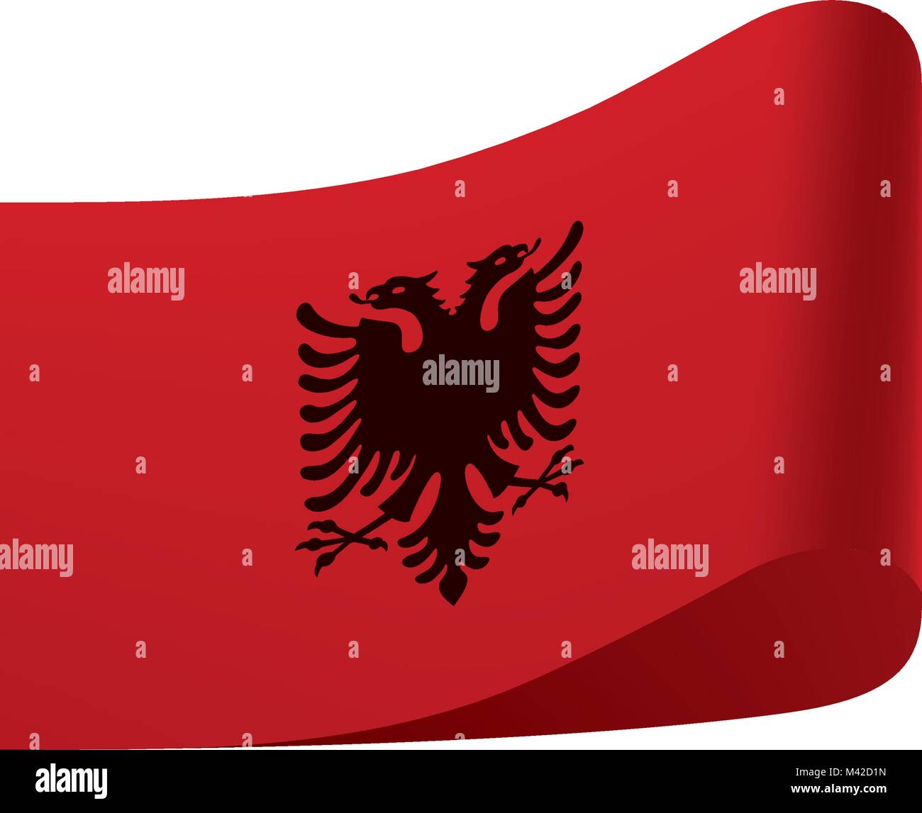 Drapeau de l'Angola, vector illustration Illustration de Vecteur