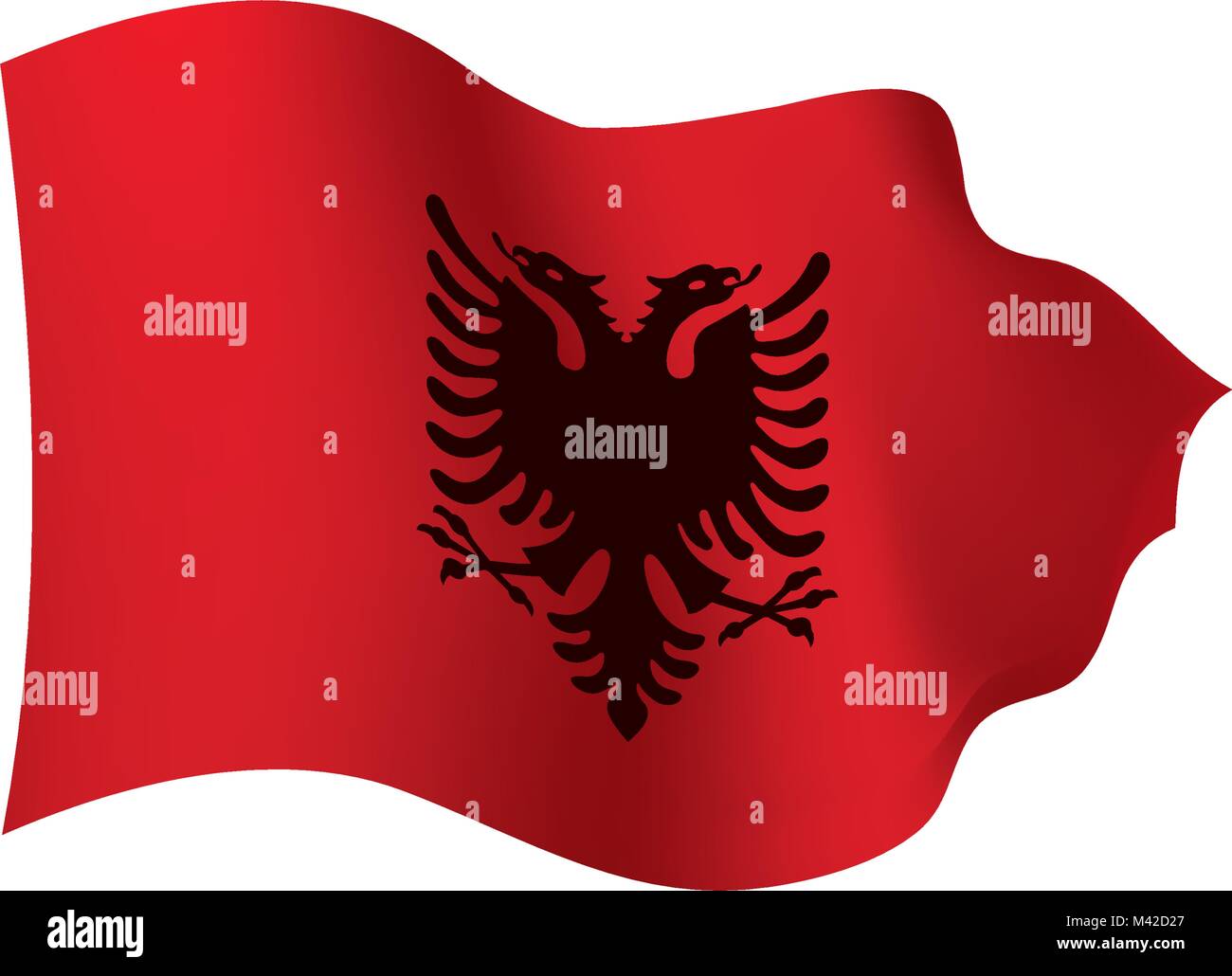 Drapeau de l'Angola, vector illustration Illustration de Vecteur