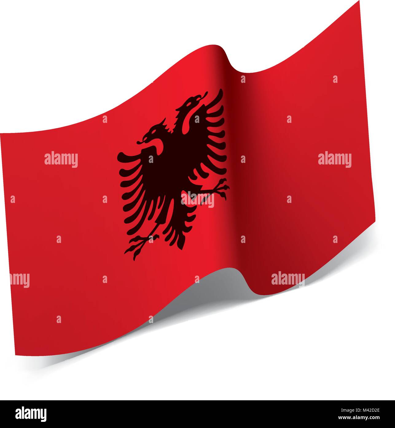 Drapeau de l'Angola, vector illustration Illustration de Vecteur