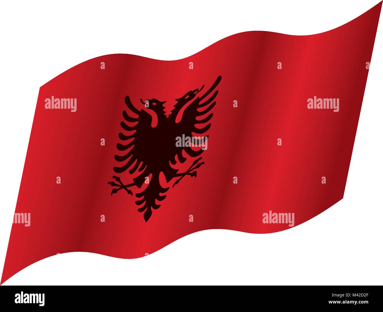 Drapeau de l'Angola, vector illustration Illustration de Vecteur