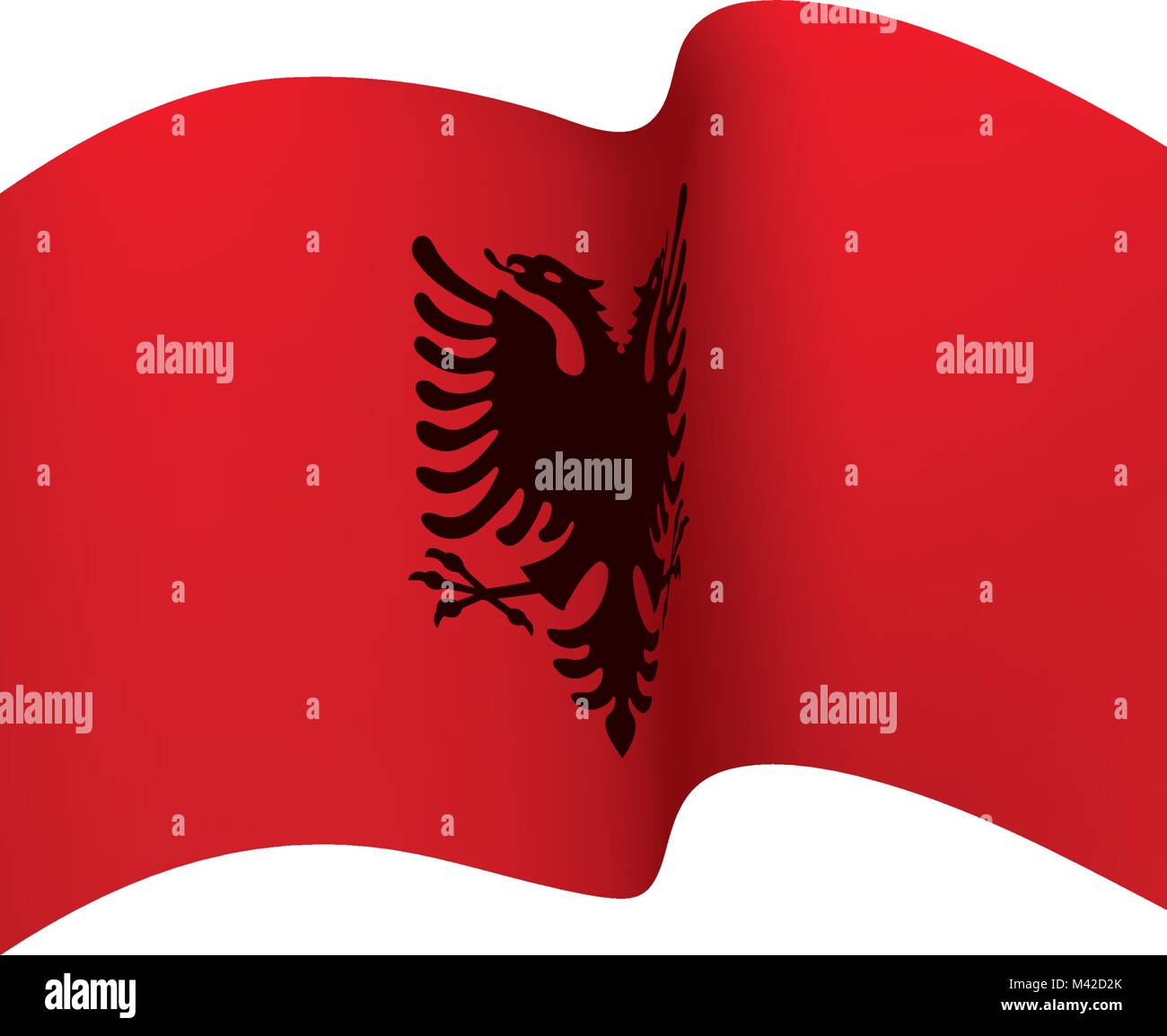 Drapeau de l'Angola, vector illustration Illustration de Vecteur