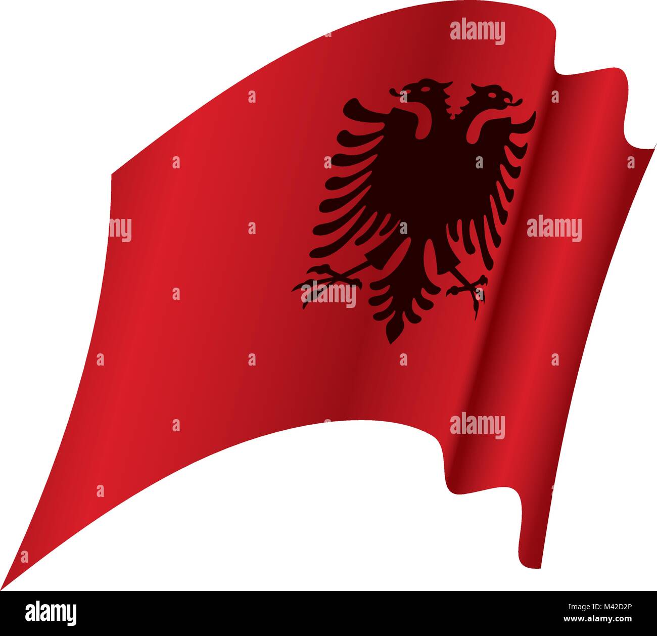 Drapeau de l'Angola, vector illustration Illustration de Vecteur