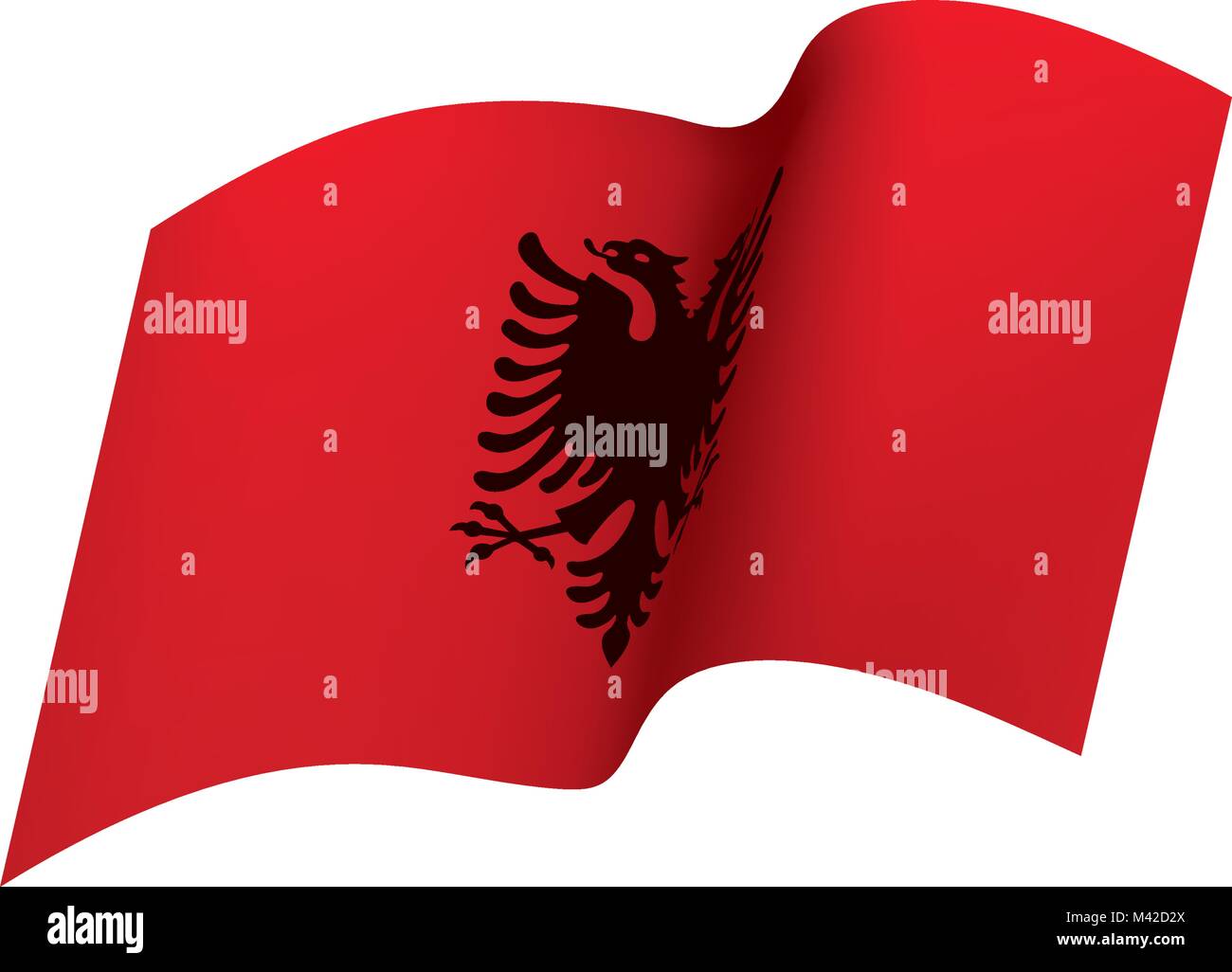 Drapeau de l'Angola, vector illustration Illustration de Vecteur