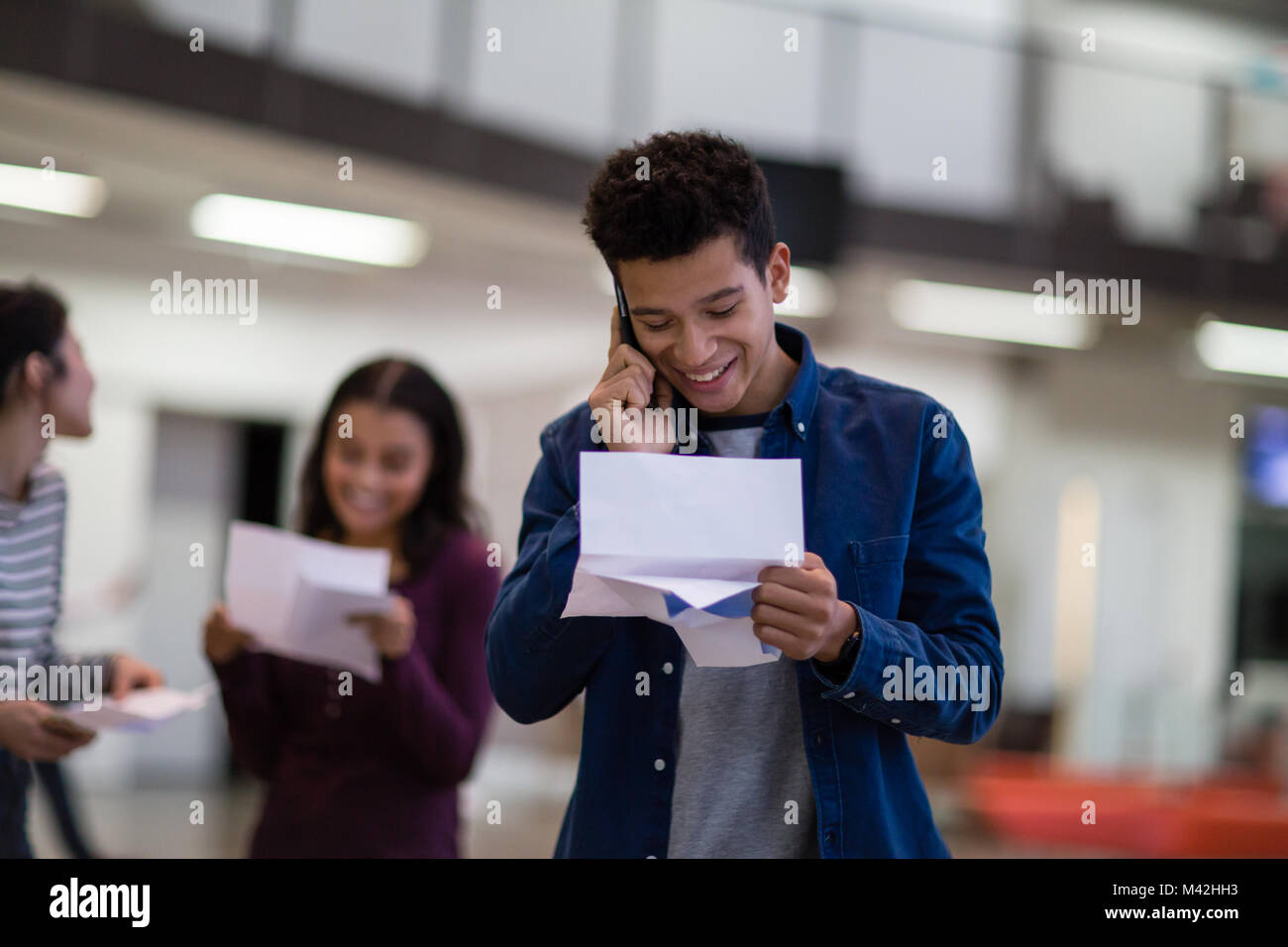 Appel à propos de l'étudiant les résultats d'examen Banque D'Images