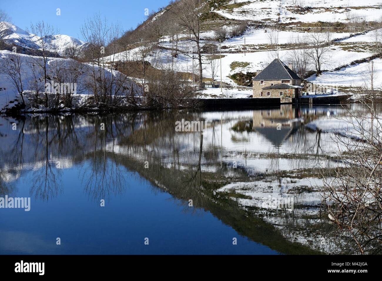 Valle de Lago, le Parc Naturel de Somiedo et réserve de biosphère, Asturias, Espagne Banque D'Images