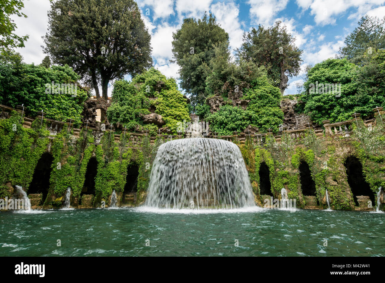 L'Italie, Lazio, Rome, Tivoli, la Villa d'Este Banque D'Images