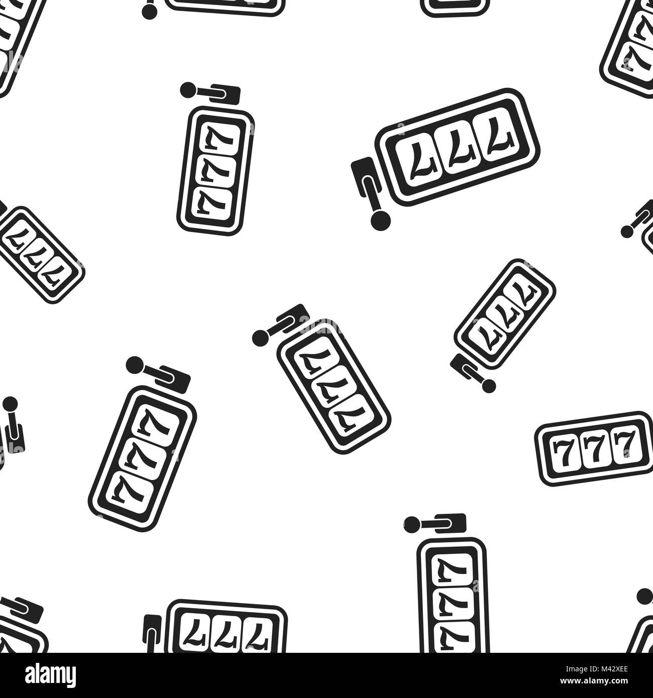 Machine à sous Casino de fond transparent. Concept d'illustration vectorielle. Le symbole jackpot 777 modèle. Illustration de Vecteur