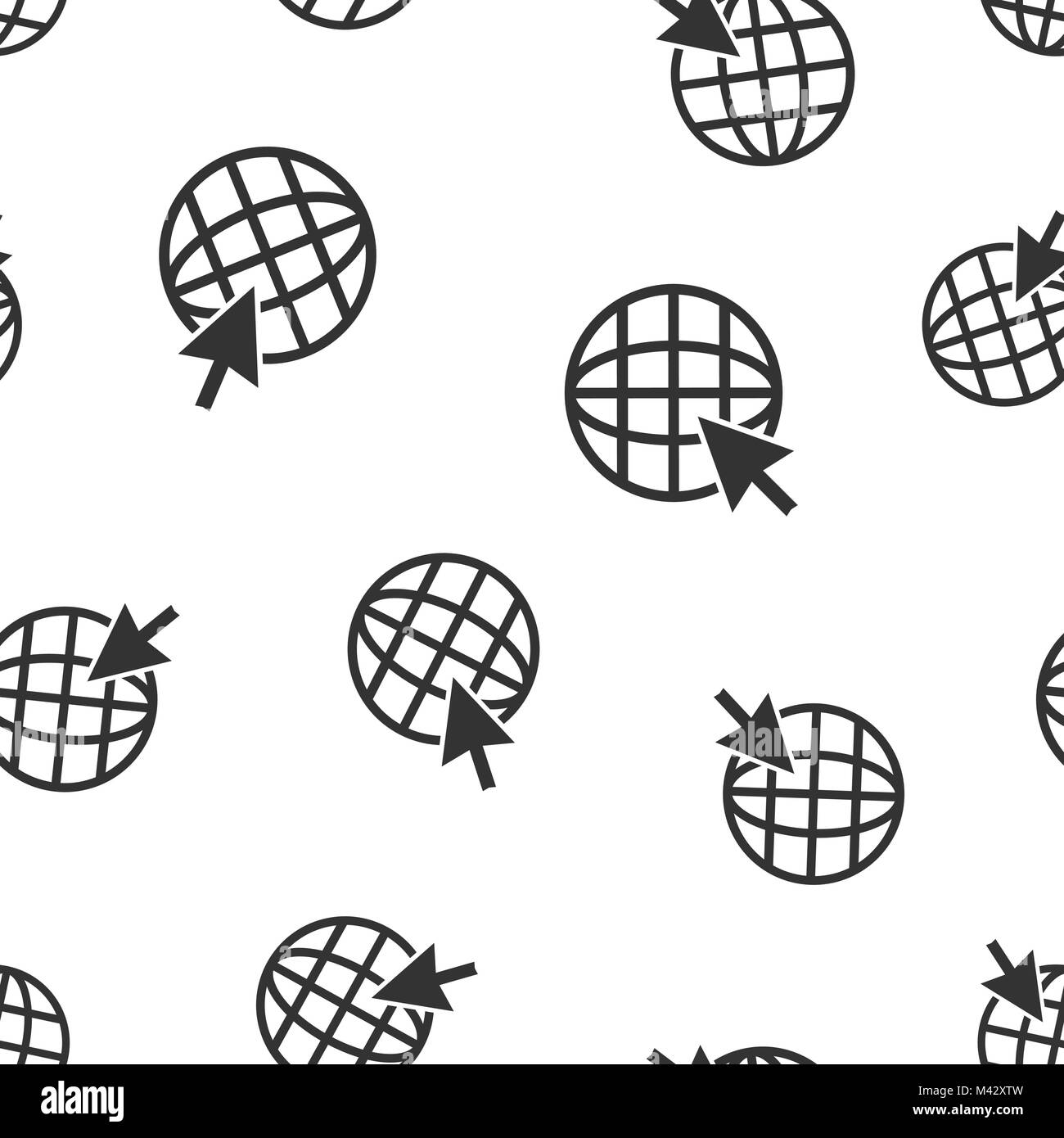 Aller sur le motif de fond transparente icône. Business flat vector illustration. Le symbole du réseau mondial. Illustration de Vecteur