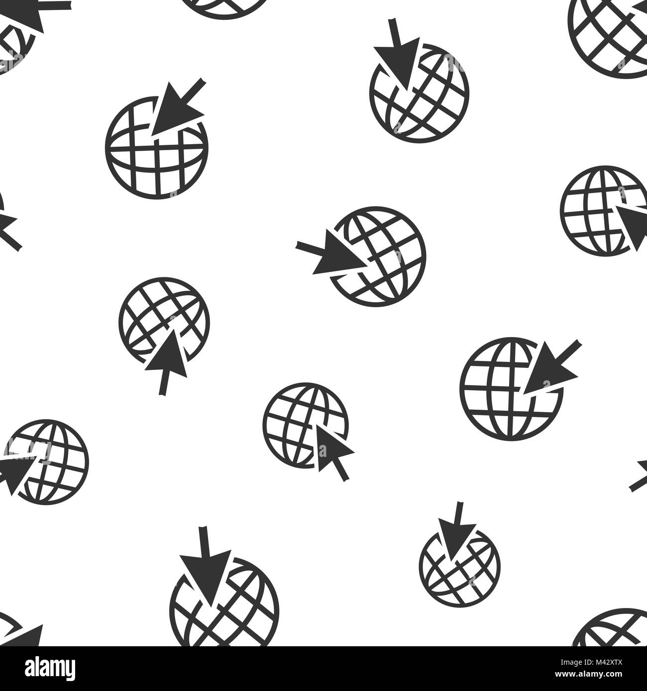 Aller sur le motif de fond transparente icône. Business flat vector illustration. Le symbole du réseau mondial. Illustration de Vecteur