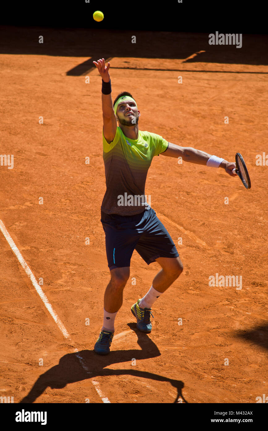 L'Argentine. 13 Février, 2018. Jiri Vesely (République tchèque) l'Argentine Ouvrir 2018 Credit : Mariano Garcia/Alamy Live News Banque D'Images