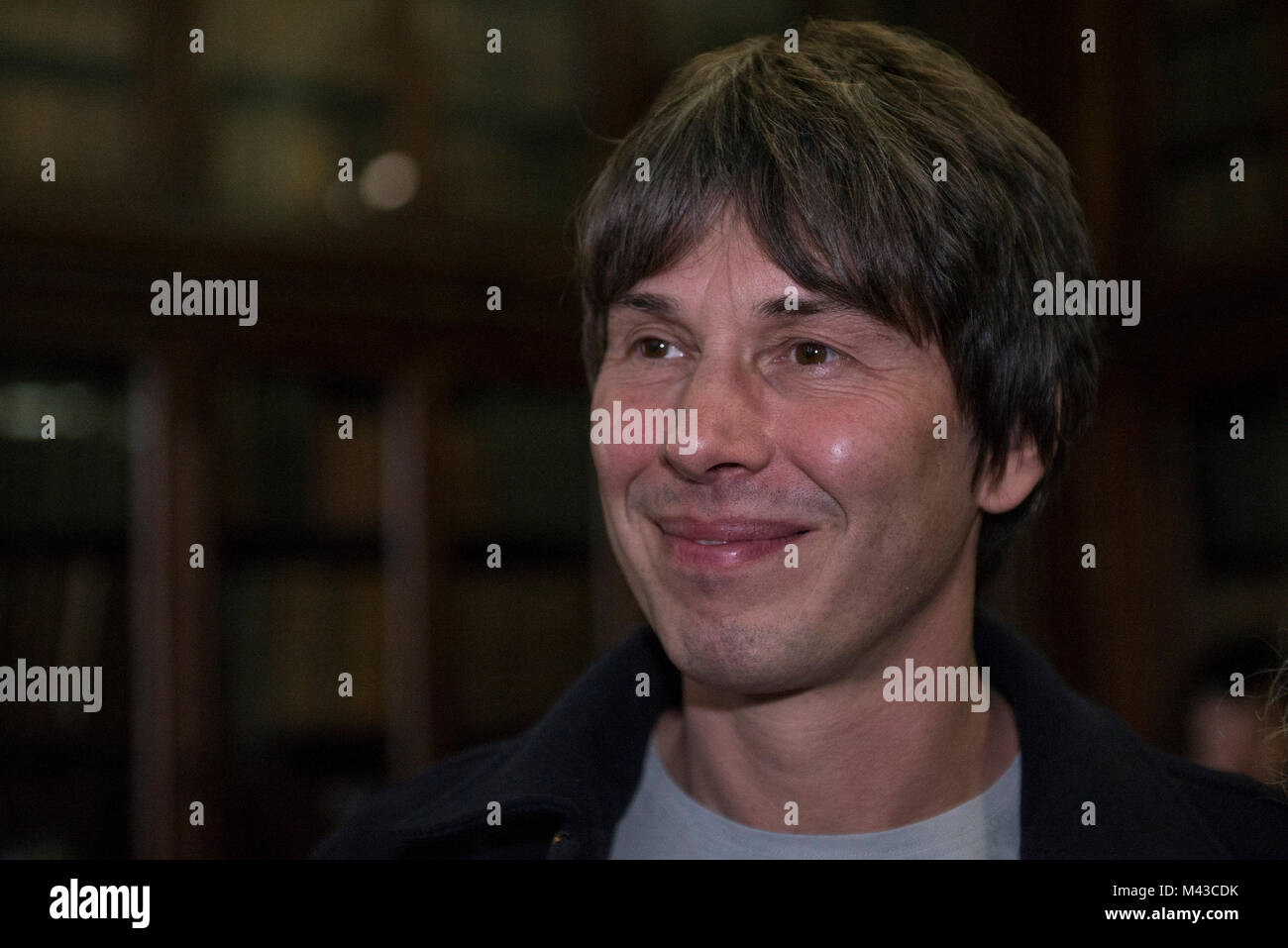 Turin, Italie. 14 février 2018conférence de presse, l'Université de la communication scientifique Brian Cox à l'occasion de sa conférence-spectacle au département de physique à Turin, Italie. Crédit : Stefano Guidi/ZUMA/Alamy Fil Live News Banque D'Images