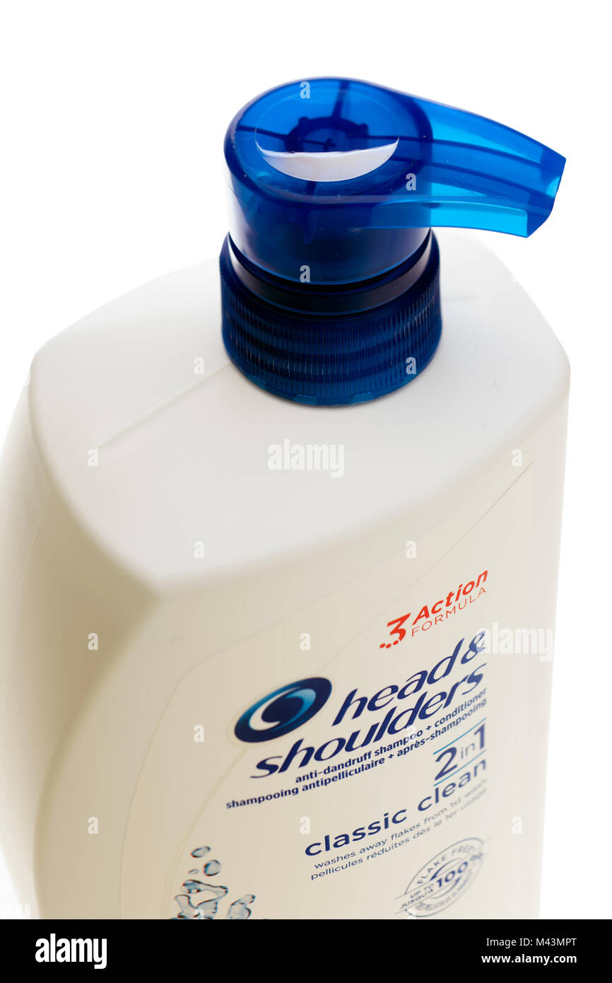 Tête et épaules shampoo Banque D'Images
