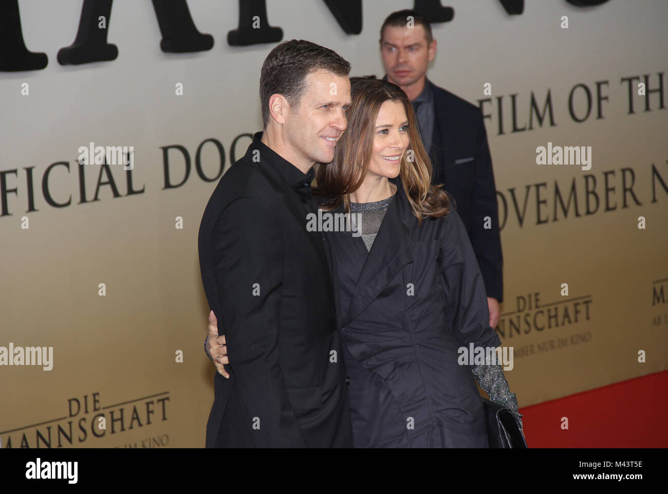 Oliver Bierhoff et son épouse Klara Szalantzy Banque D'Images