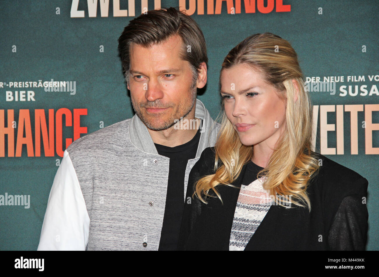 Nikolaj Coster-Waldau et Lykke Andersen Mai Banque D'Images