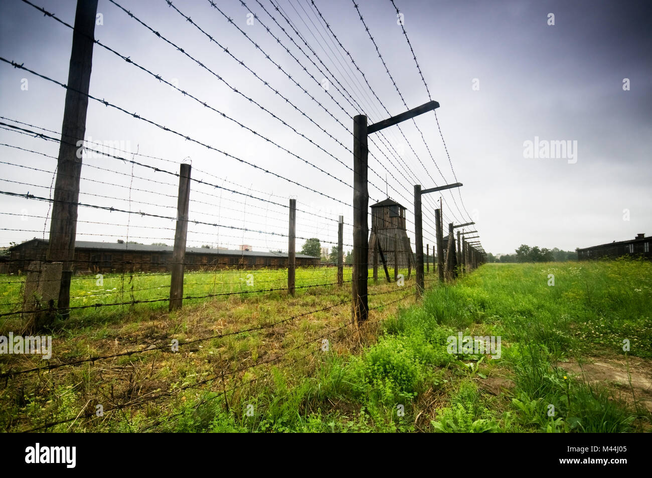 Majdanek - camp de concentration allemand en Pologne. Banque D'Images