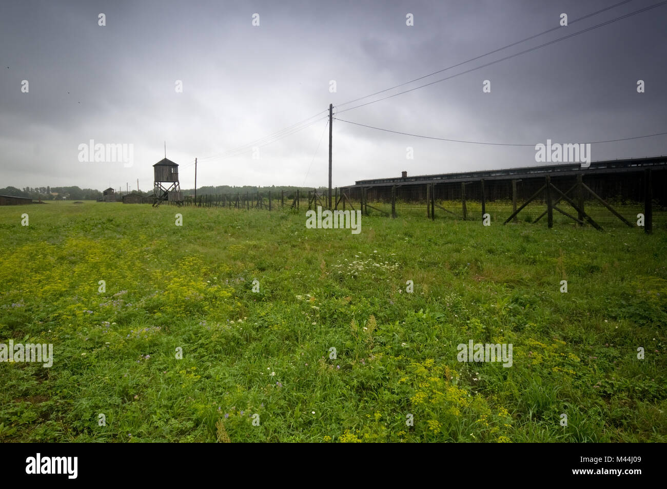 Majdanek - camp de concentration allemand en Pologne. Banque D'Images