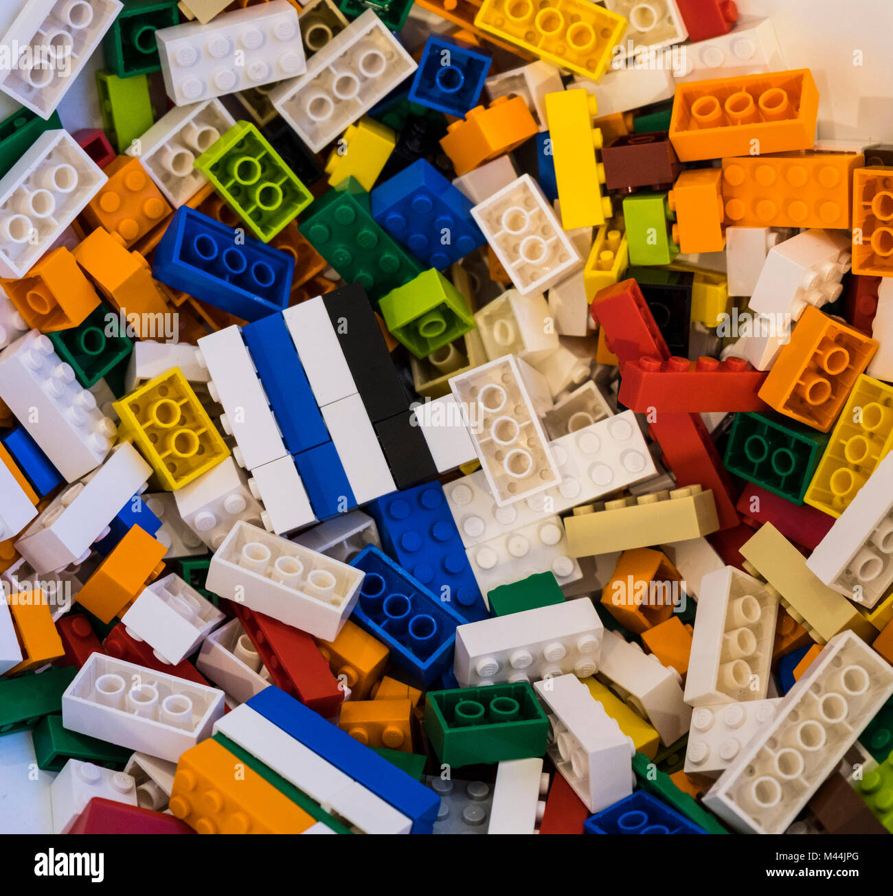 Hong Kong - 11 Février 2018 : Lego shop à Hong Kong. LEGO est une gamme de jouets de construction fabriqués par le groupe Lego. Banque D'Images