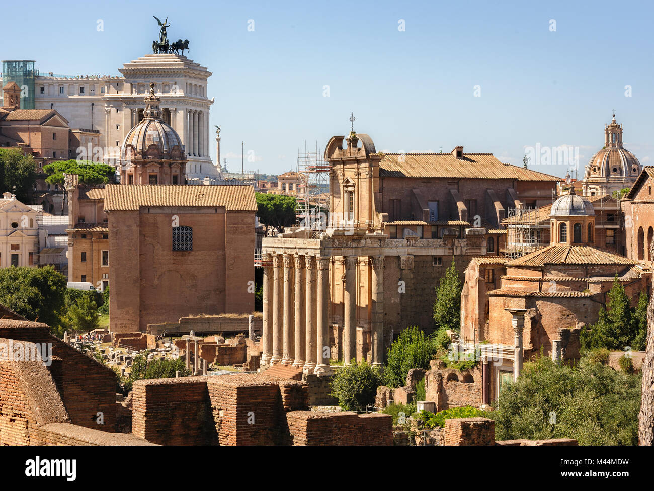 Vestiges romains à Rome, Forum Banque D'Images