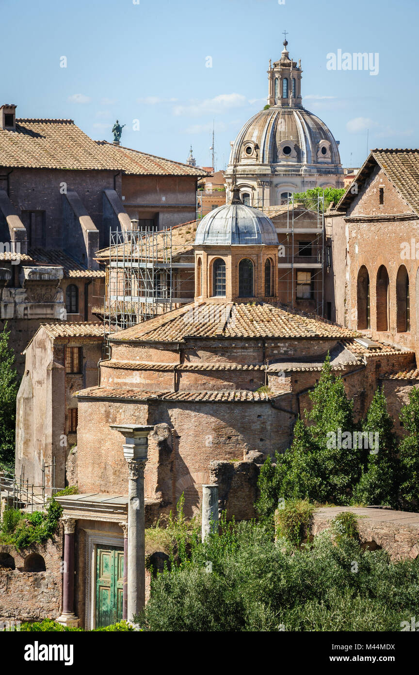 Vestiges romains à Rome, Forum Banque D'Images