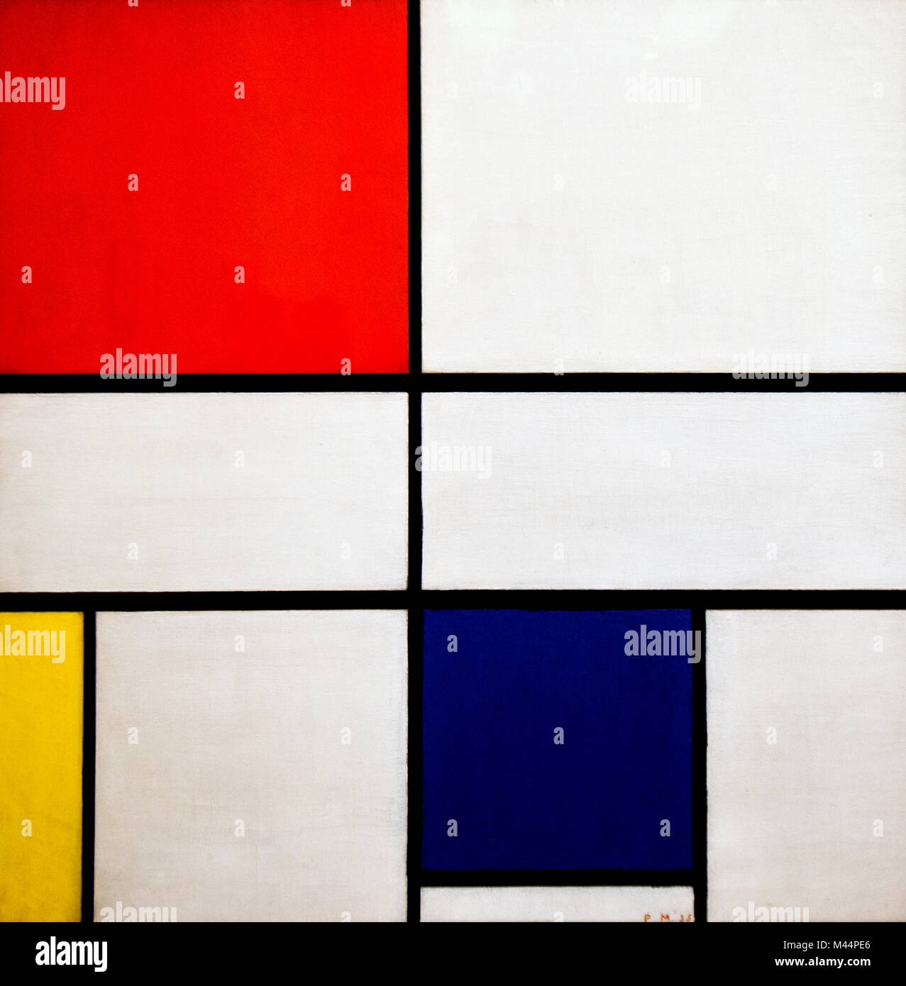 Piet Mondrian - Composition C (pas de III) avec du rouge, jaune et bleu (1935) Banque D'Images