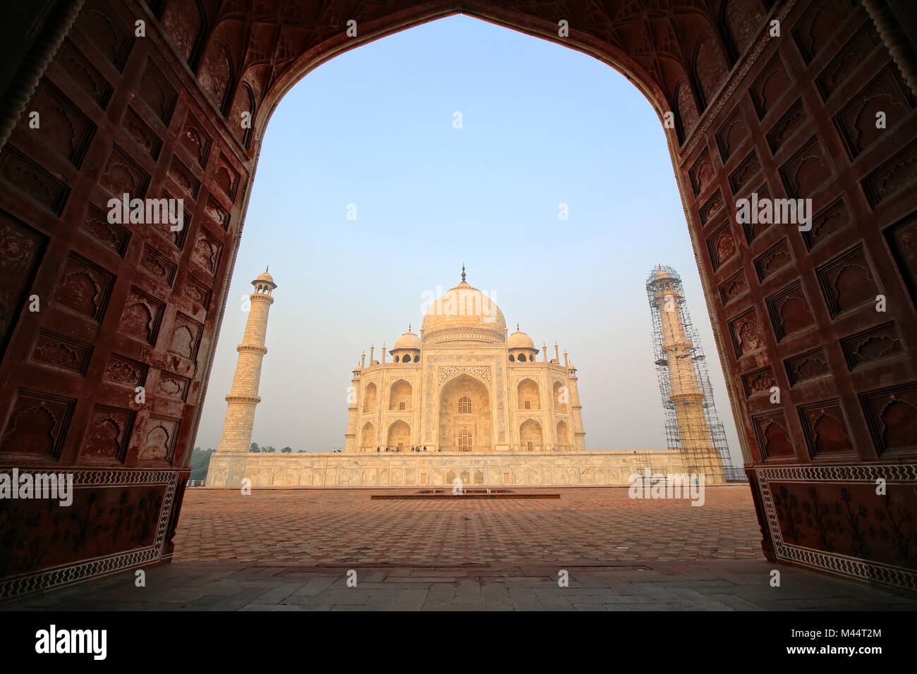 Taj Mahal, Agra, Uttar Pradesh, Inde Banque D'Images