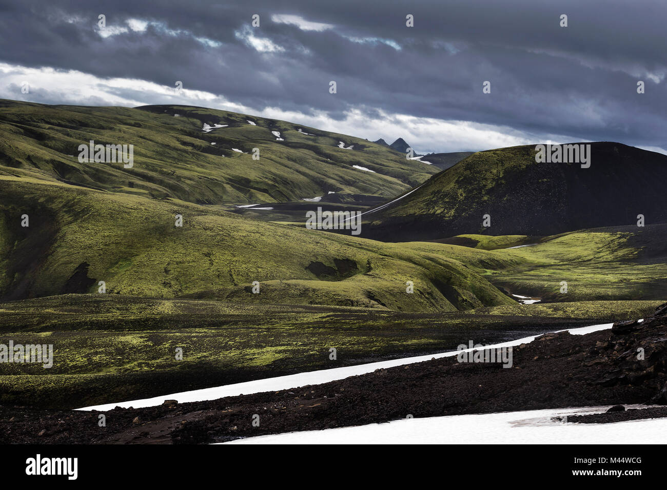 Hautes terres d'Islande, Islande Landmannalaugar, Banque D'Images