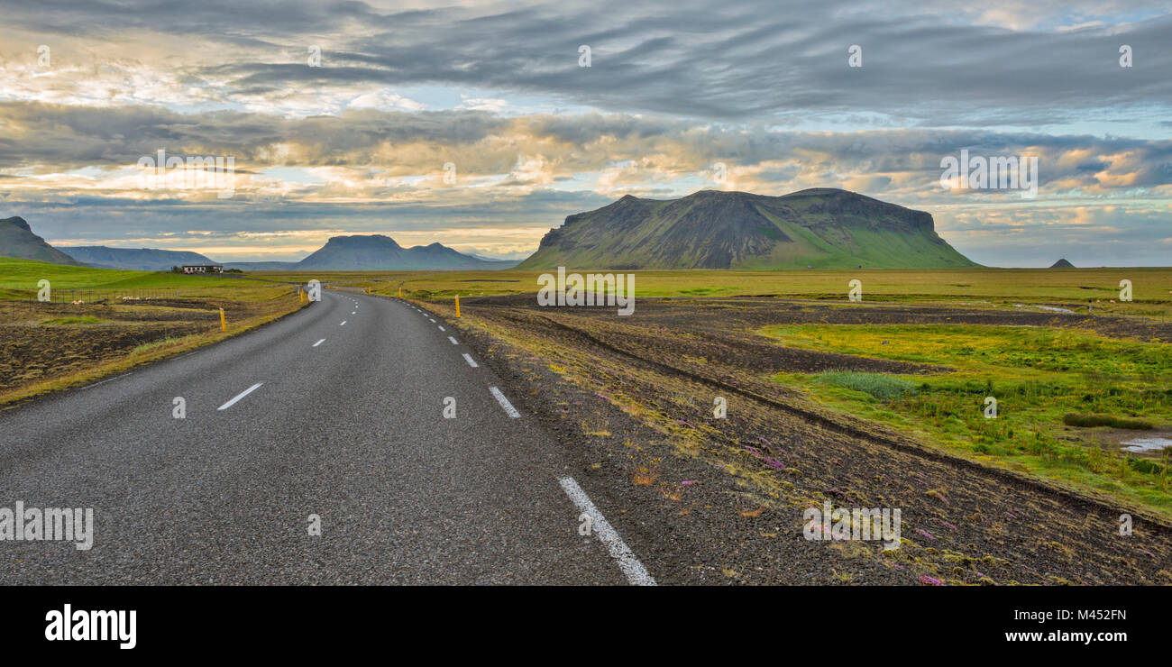Ring Road, Hringvegur, Sudurland, Islande Banque D'Images