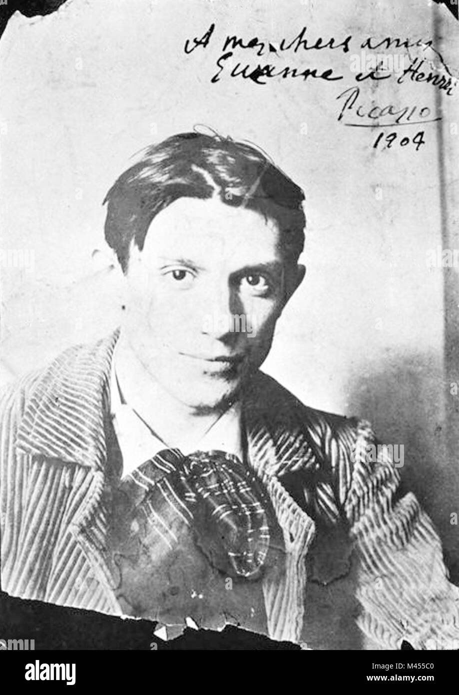 Plus de détails Picasso en 1904. Photographie par Ricard Canals. Banque D'Images