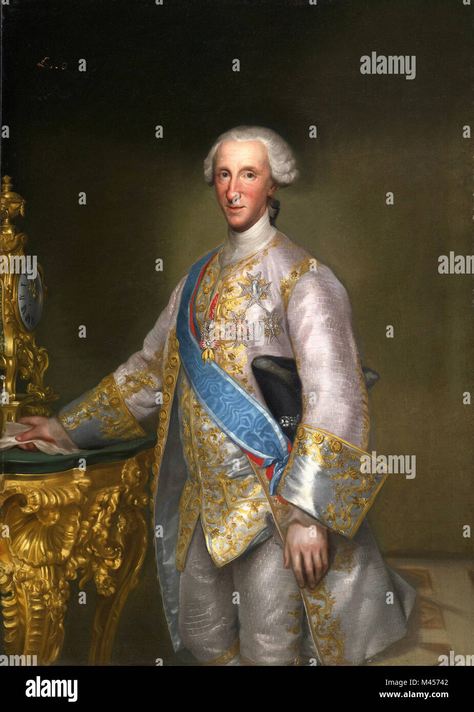 Anton Raphael Mengs - Don Luis Jaime Antonio de Borbón y Farnesio, infante d'Espagne Banque D'Images Anton Raphael Mengs - Don Luis Jaime Antonio de Borbón y Farnesio, infante d'Espagne Banque D'Images