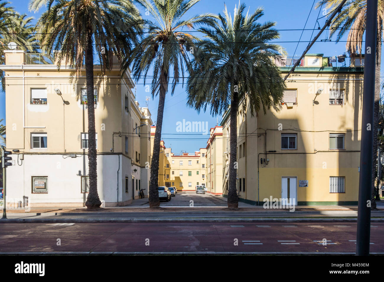 El Grao, quartier maritime.Castellon, Espagne. Banque D'Images