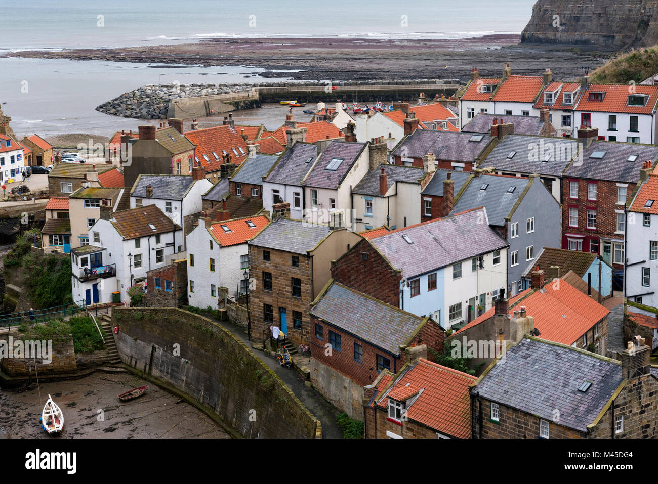 Staithes Harbour Banque D'Images