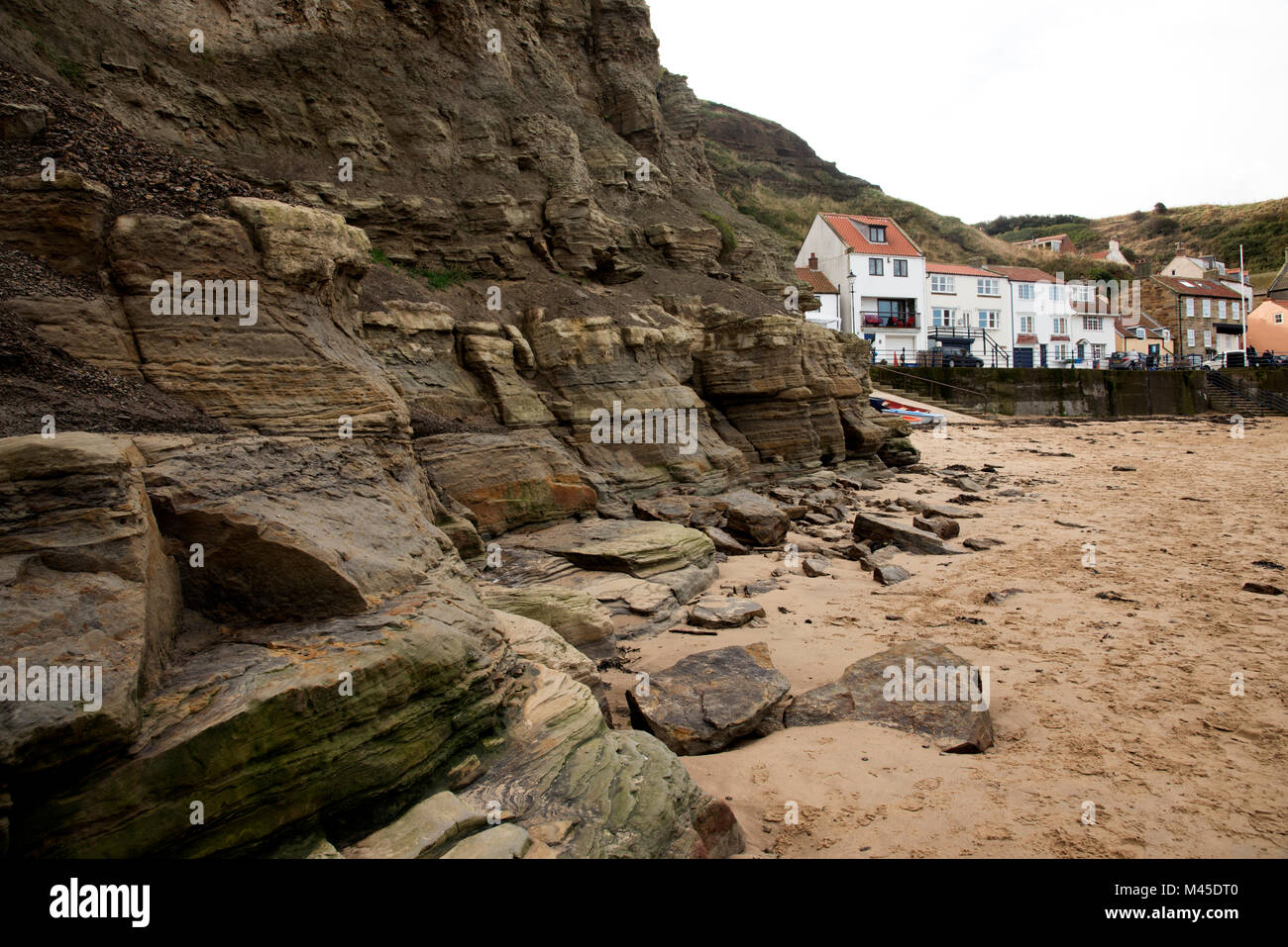 Staithes Harbour North Yorkshire Banque D'Images
