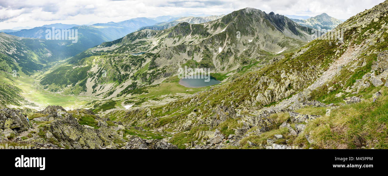 Hi-res panorama de montagnes Retezat, Roumanie, Europe Banque D'Images