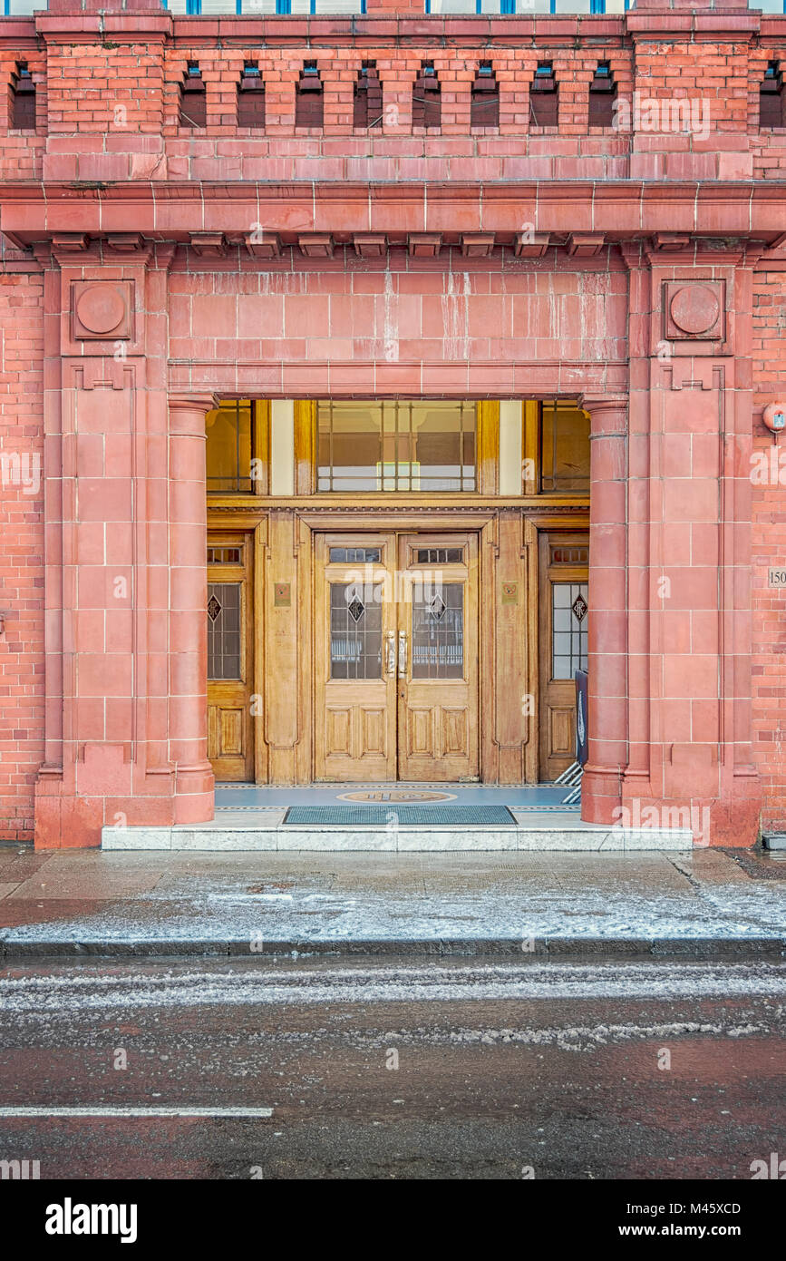 GLASGOW, ÉCOSSE - 17 janvier 2018 : une vue sur le célèbre stade Ibrox qui est le foyer de Rangers Football Club. Banque D'Images