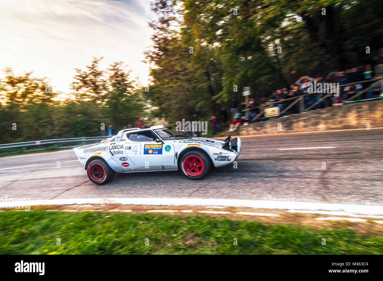 L'Italie, Saint-Marin 2017- Ford Escort à la légende rallye San Marino, un rallye historique Banque D'Images