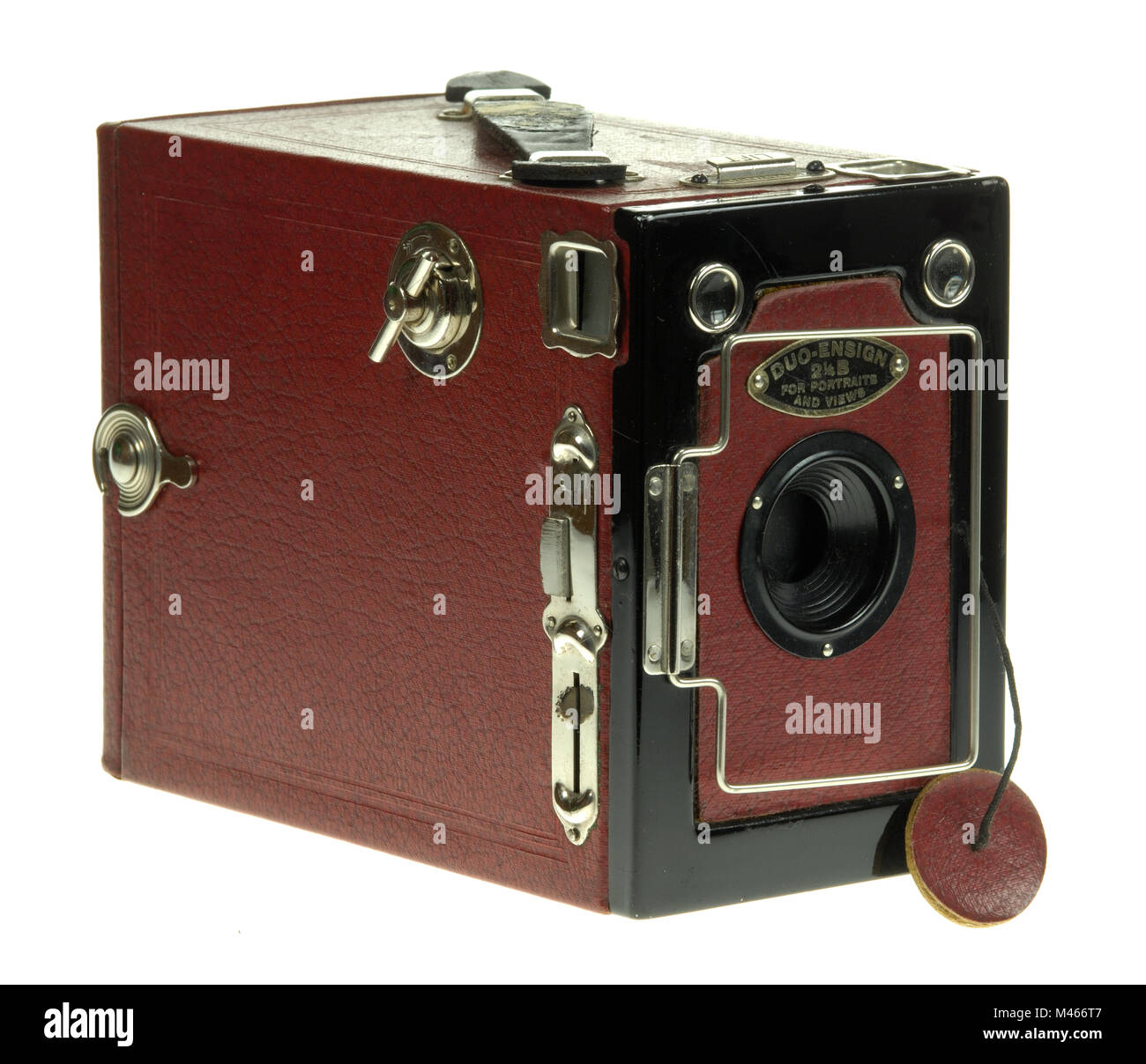 Ensign-Duo boîte rouge c1930 appareil photo faite par Houghton-Butcher Co.Ltd. Banque D'Images