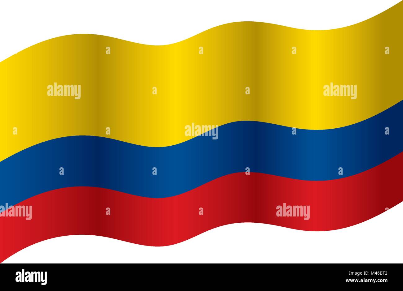 Colombie drapeau, vector illustration Illustration de Vecteur