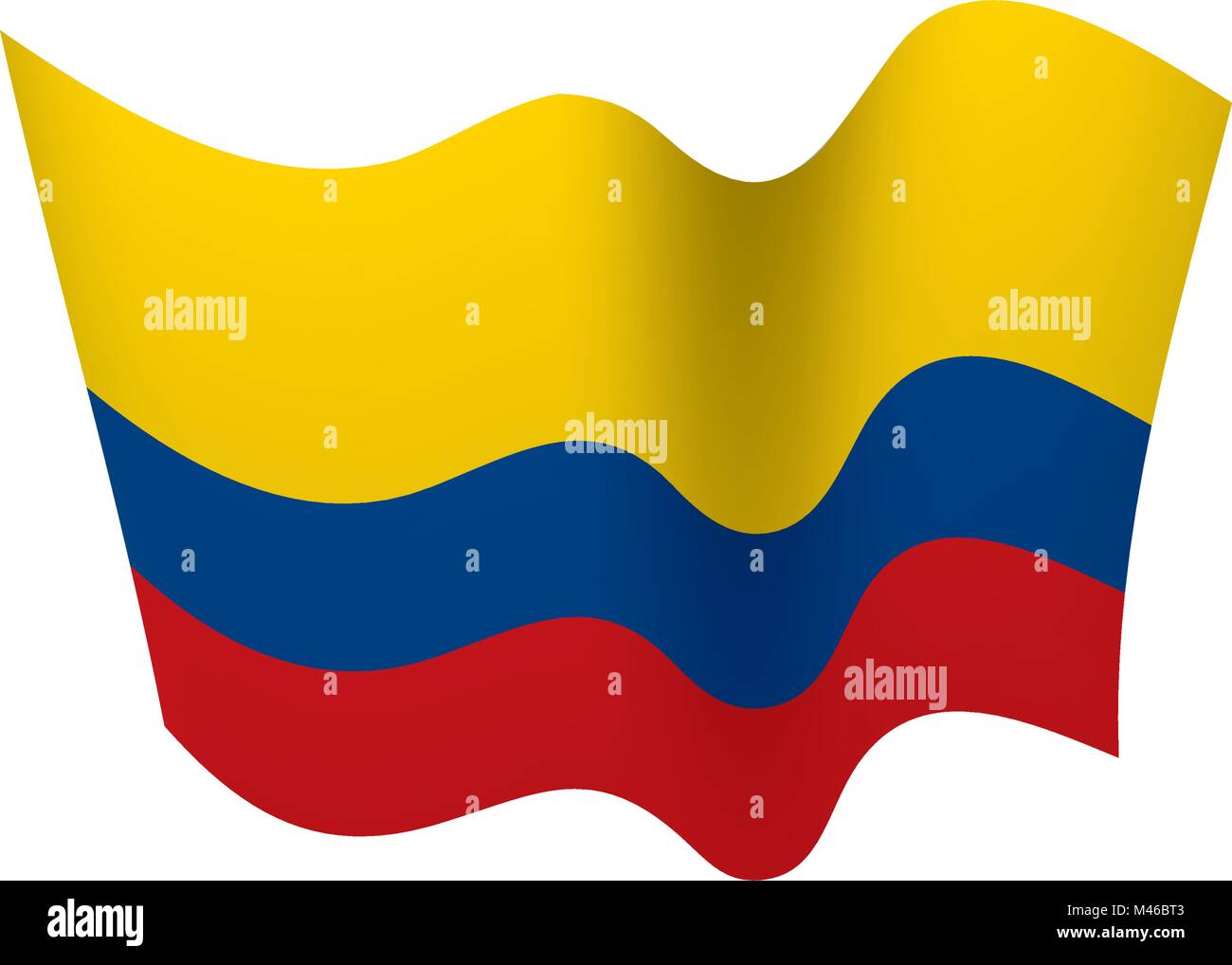 Colombie drapeau, vector illustration Illustration de Vecteur