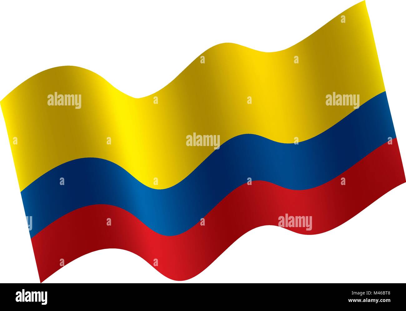 Colombie drapeau, vector illustration Illustration de Vecteur