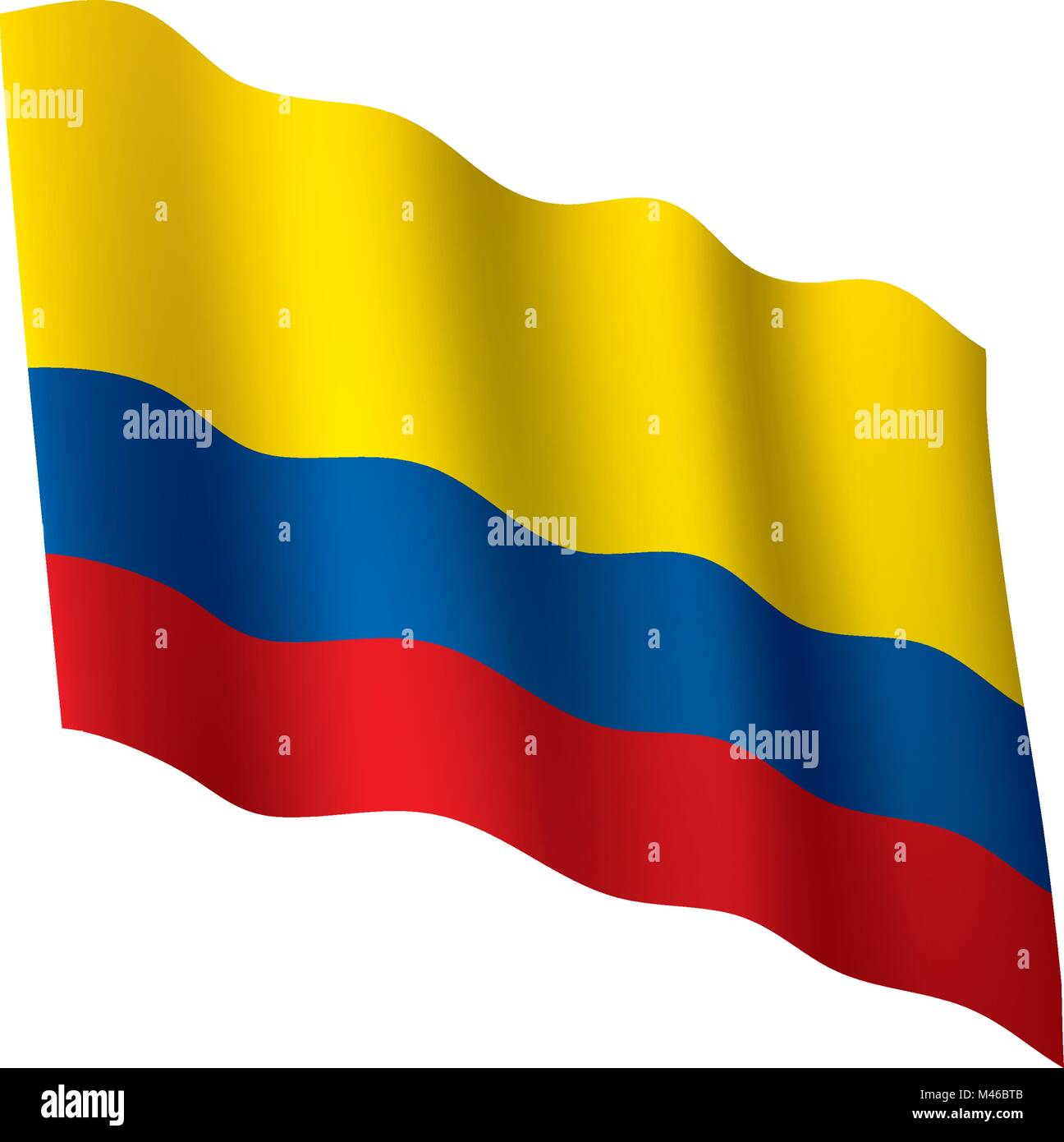 Colombie drapeau, vector illustration Illustration de Vecteur