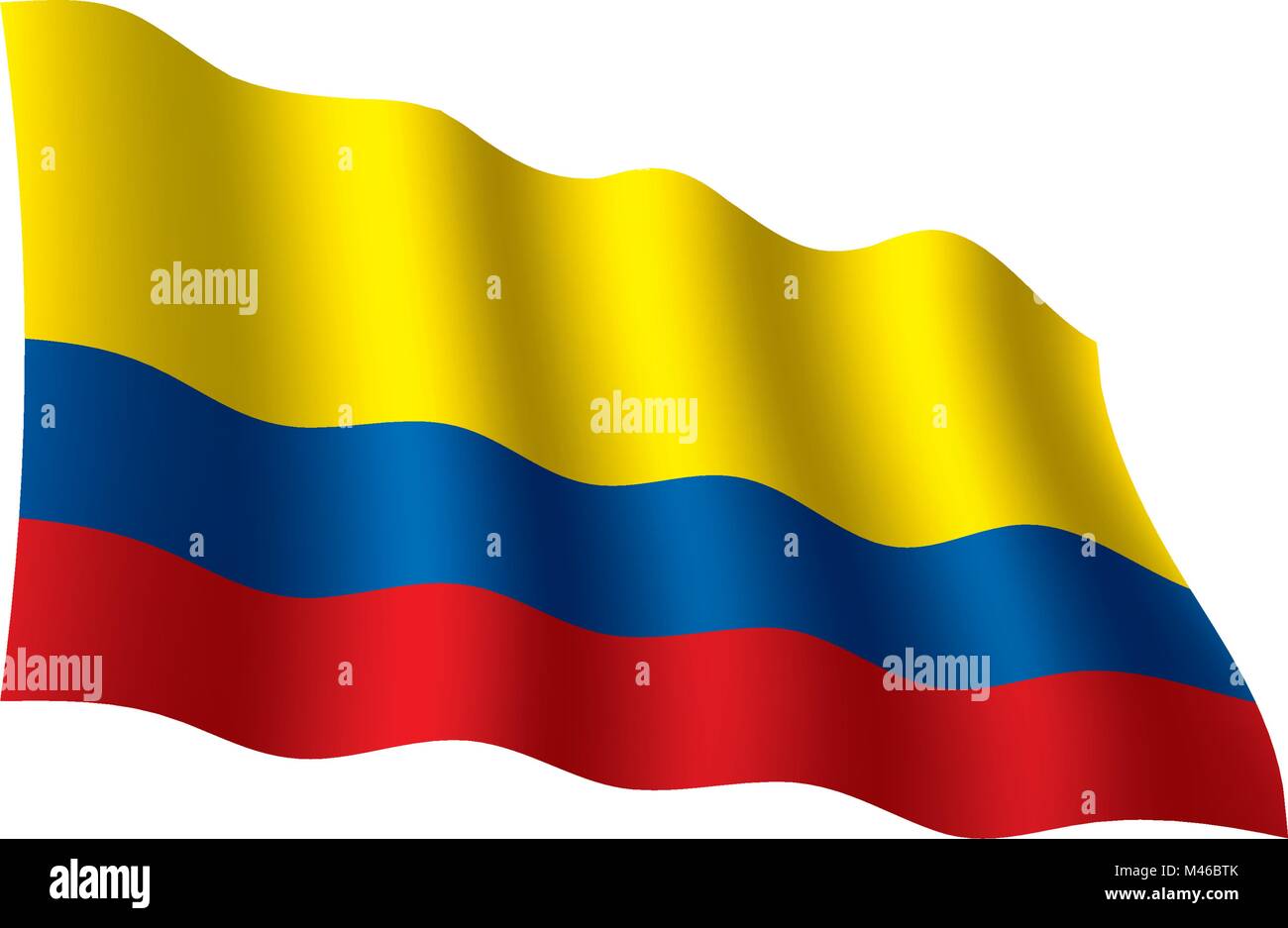 Colombie drapeau, vector illustration Illustration de Vecteur