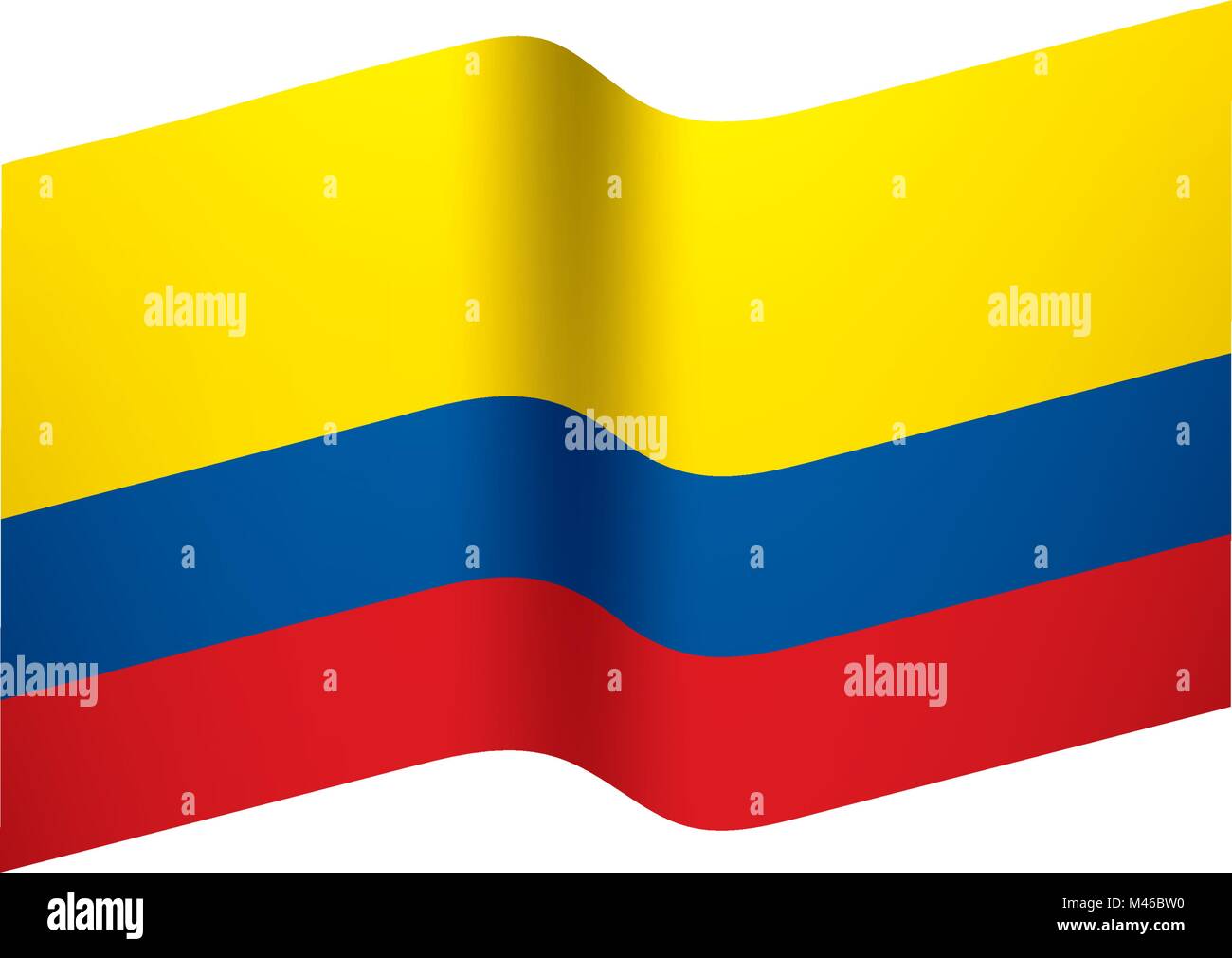 Colombie drapeau, vector illustration Illustration de Vecteur