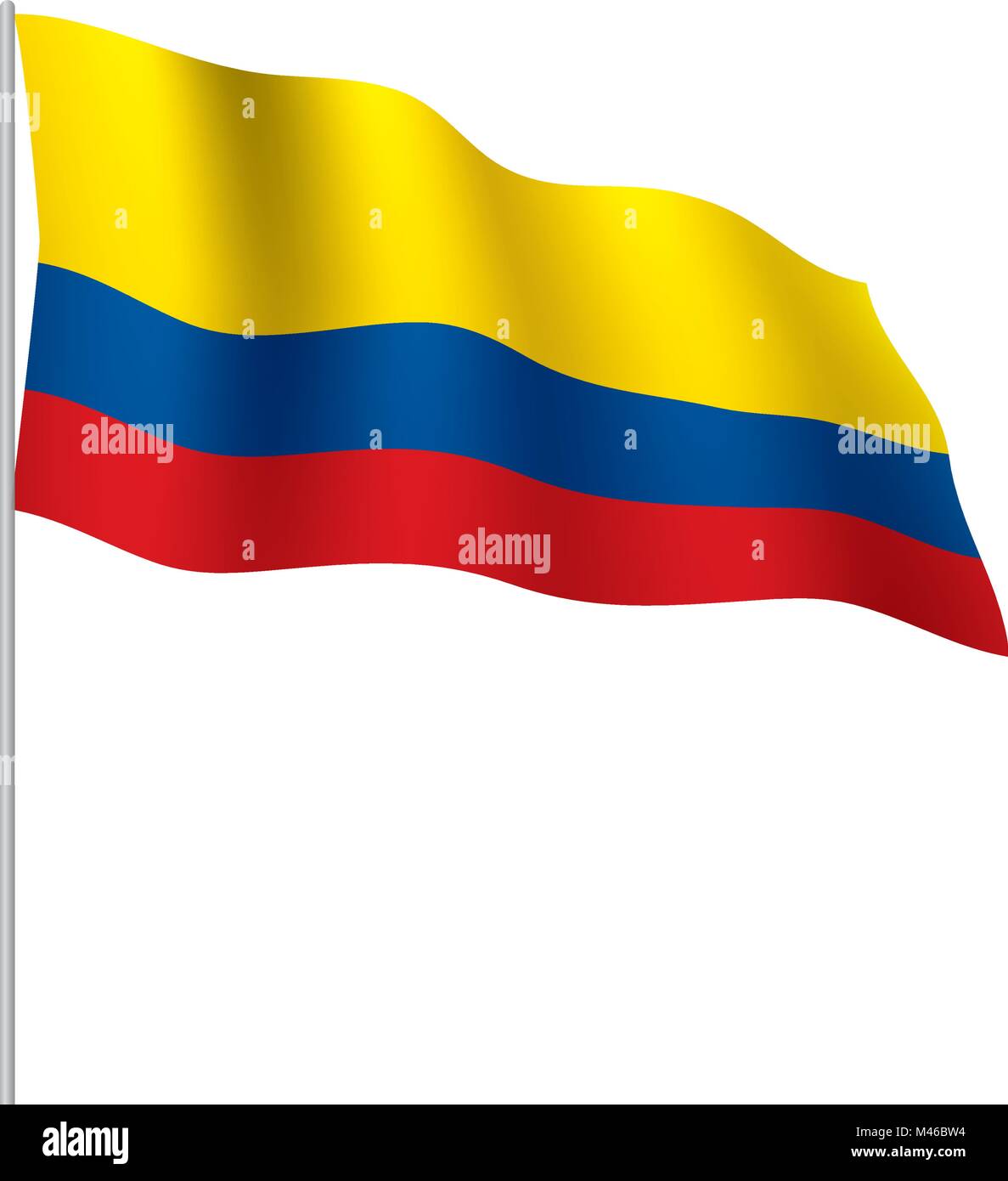 Colombie drapeau, vector illustration Illustration de Vecteur