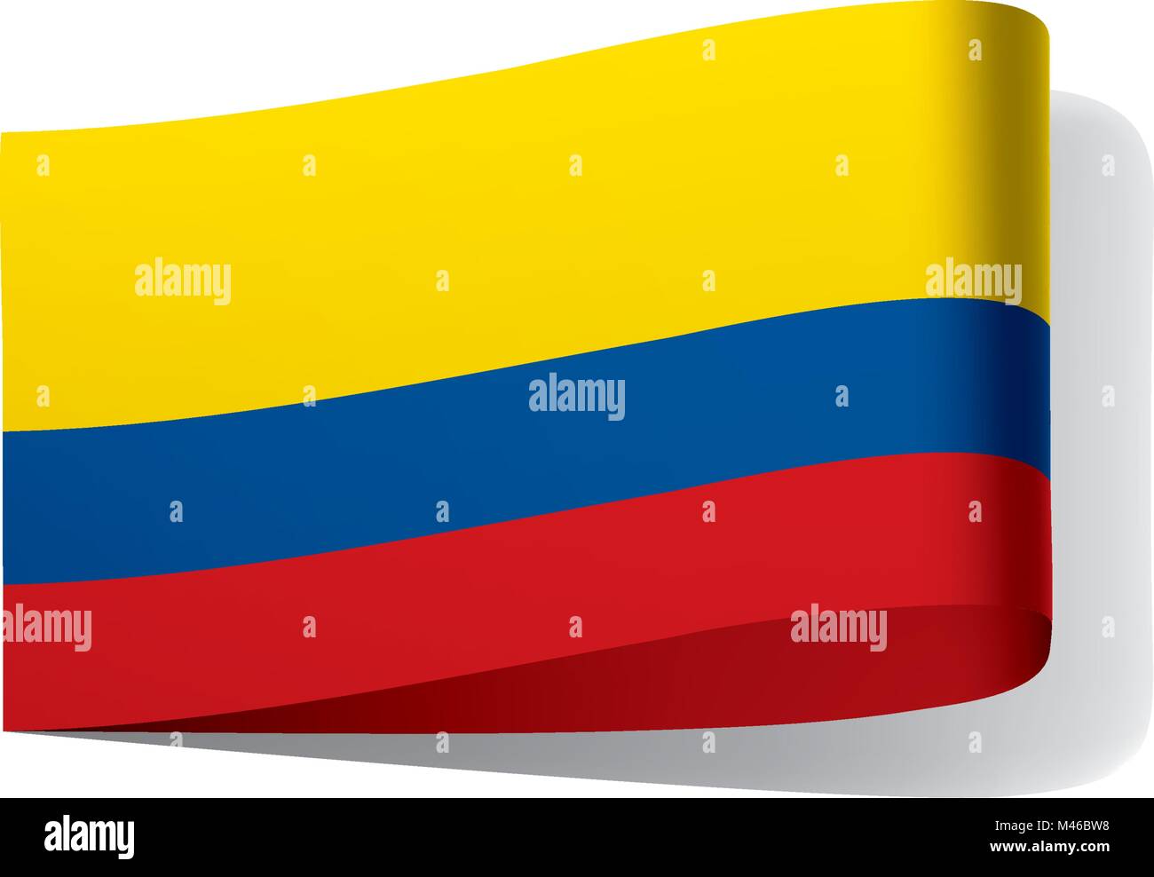 Colombie drapeau, vector illustration Illustration de Vecteur