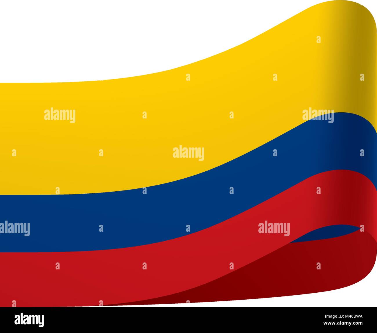Colombie drapeau, vector illustration Illustration de Vecteur