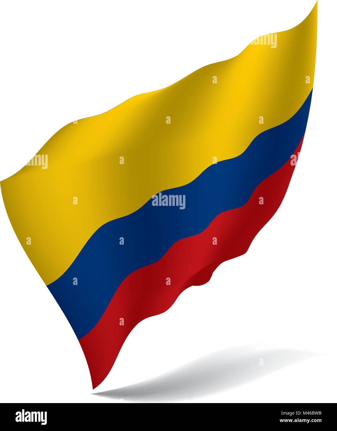 Colombie drapeau, vector illustration Illustration de Vecteur