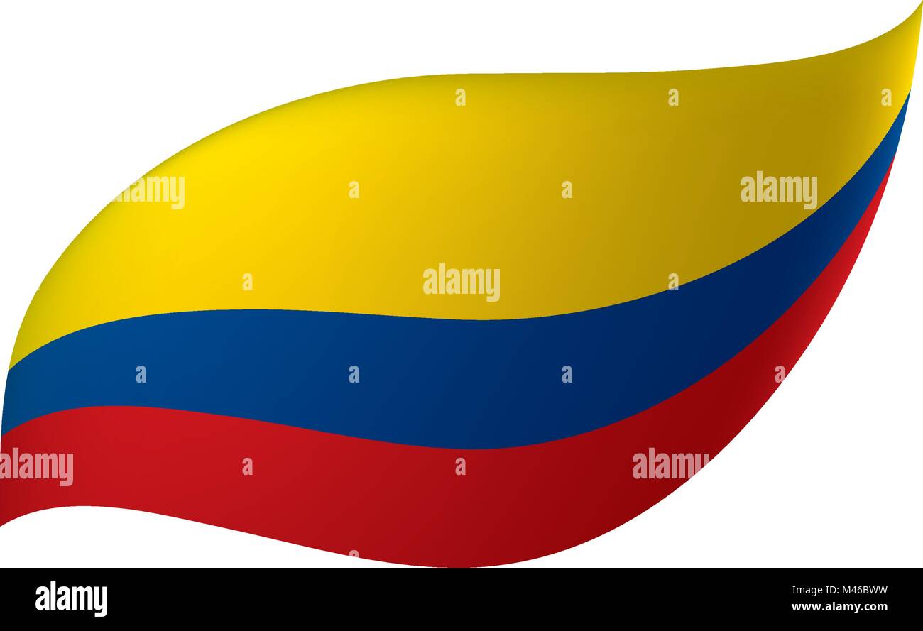 Colombie drapeau, vector illustration Illustration de Vecteur