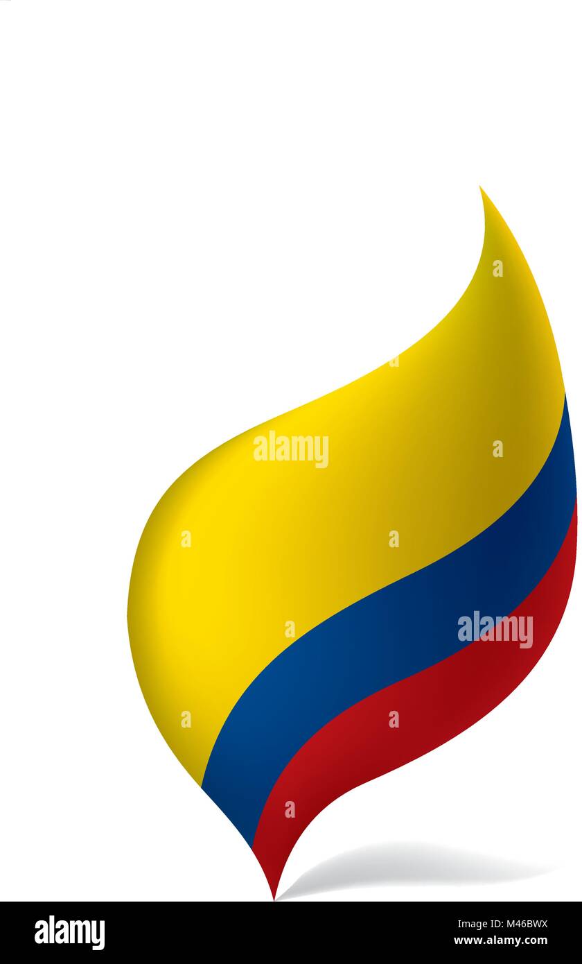 Colombie drapeau, vector illustration Illustration de Vecteur