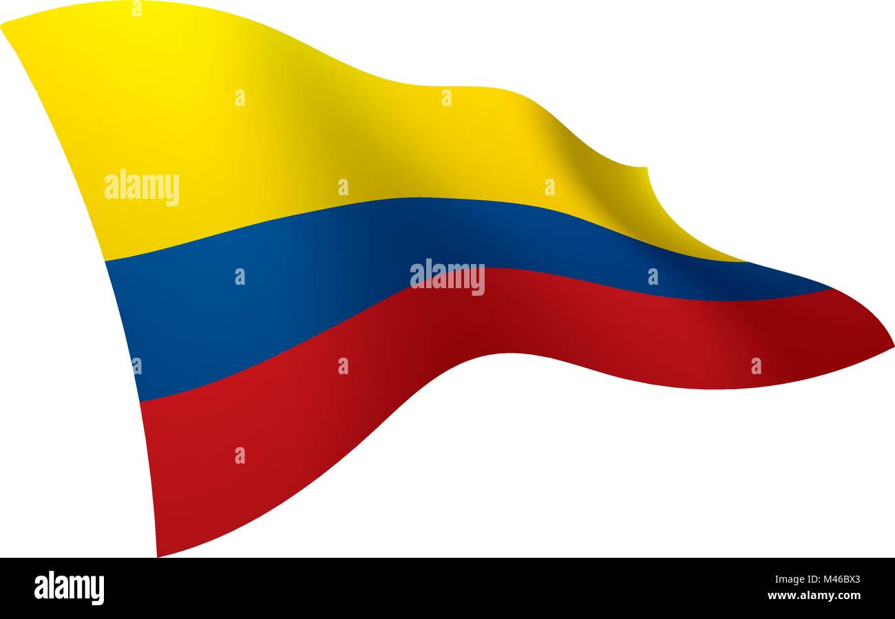 Colombie drapeau, vector illustration Illustration de Vecteur