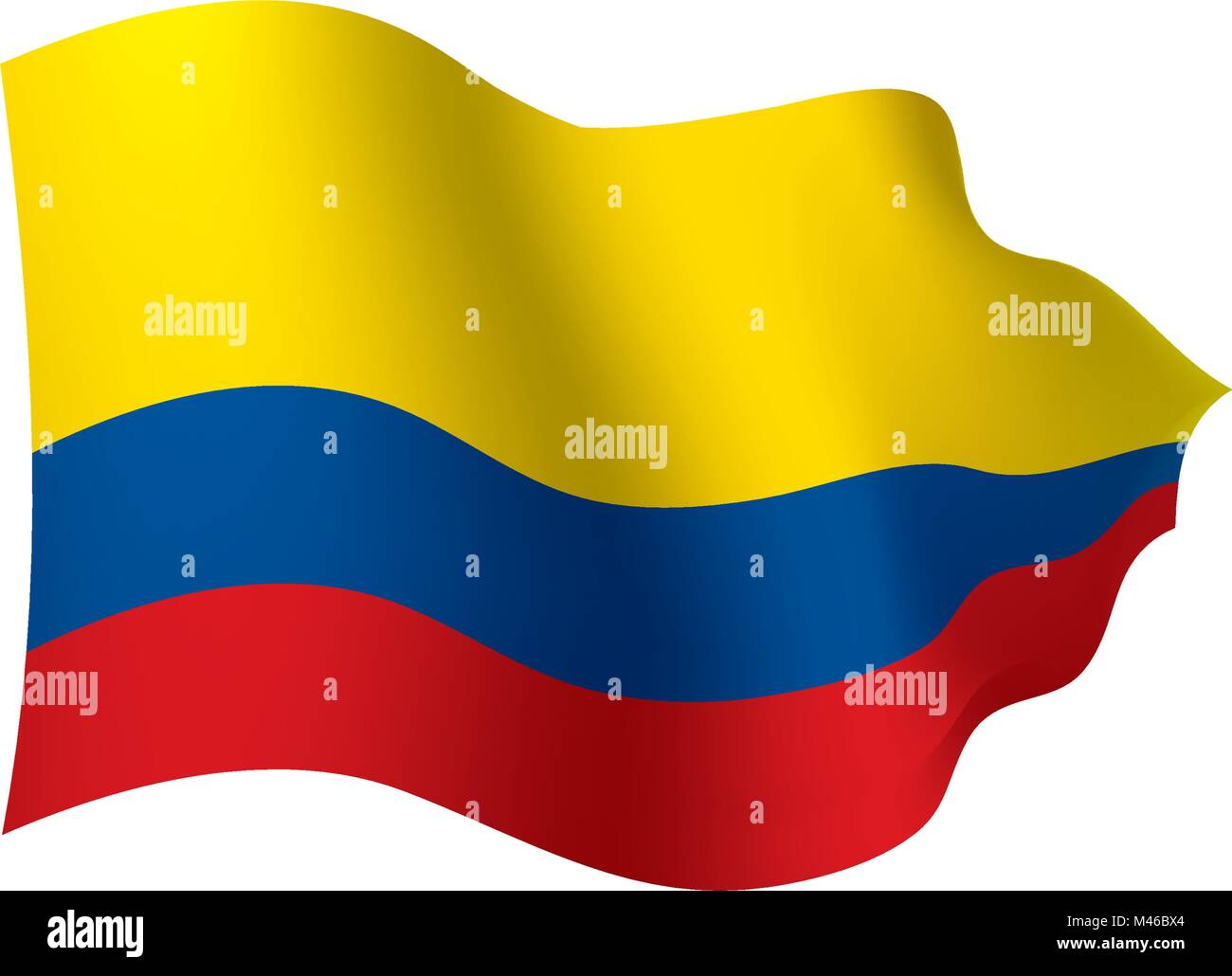 Colombie drapeau, vector illustration Illustration de Vecteur